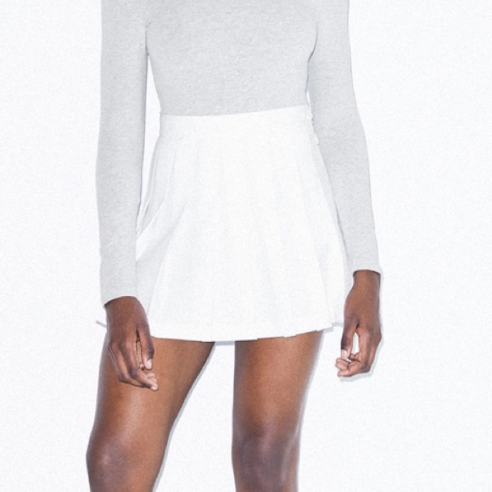 American Apparel Tennis Skirt (white/s)